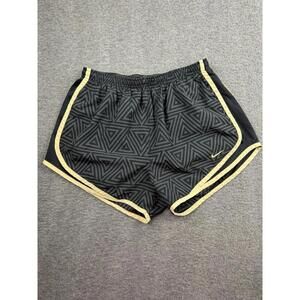Nike Women's Black Geometric Print Athletic Shorts Size Medium